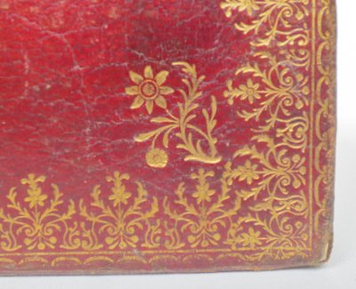 Maroquin in Leder Rot, 18. Jahrhundert