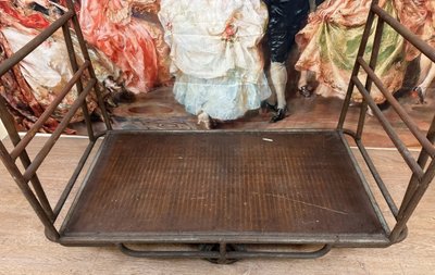 Very large late 19th century railway luggage cart