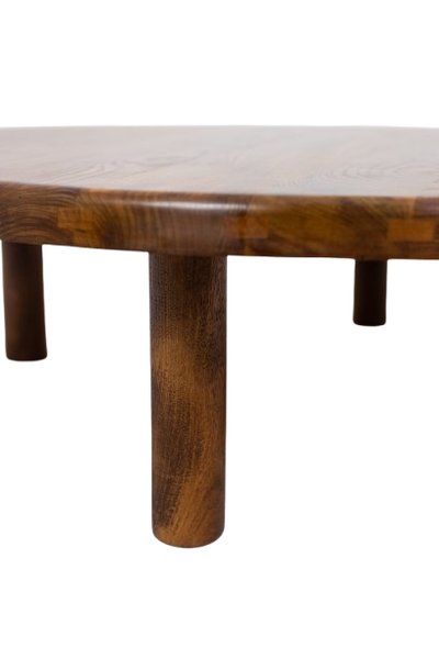 Pierre Chapo. Coffee table in solid blond elm. Circa 1970. LS64913509U