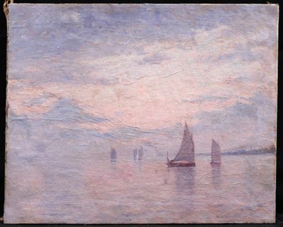 Attributed to Charles Louis Eugène SIGNORET, Seascape