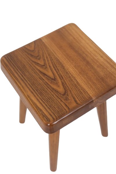 Pierre Chapo. Pair of stools in natural blond elm. Circa 1970. LS6494509P