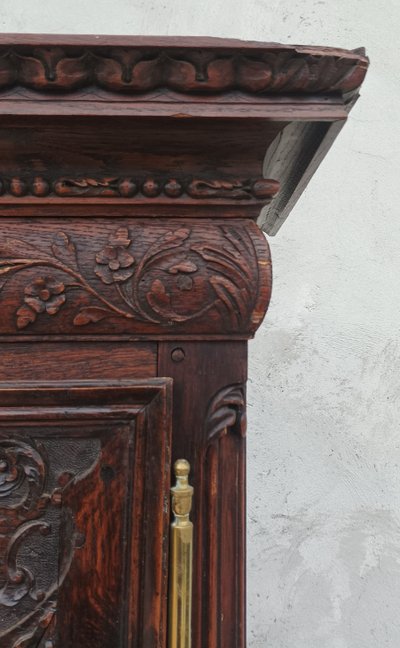 Libreria in rovere intagliato Luigi XV
