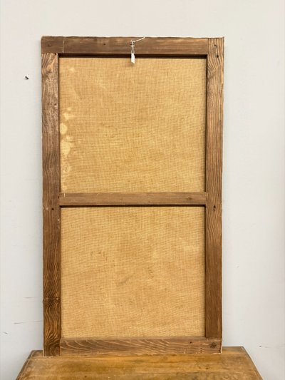 Peinture à l'huile ancienne Immaculée conception, 104x59 cm, Ecole italienne du 19e siècle