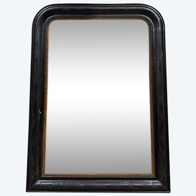 miroir époque Napoléon III en bois laqué circa 1880