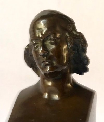 Busto in bronzo PJ de BÉRANGER /PJ DAVID /F.BARBDIENNE