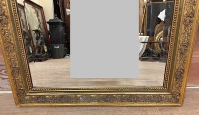 grand miroir époque Napoléon III en bois doré circa 1880 