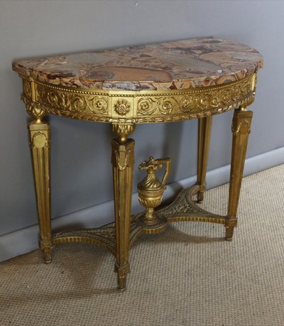 Console en bois doré Directoire