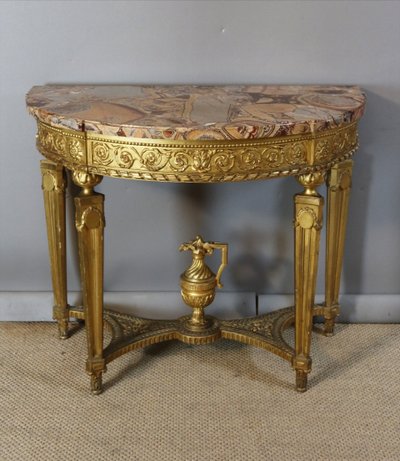 Console en bois doré Directoire