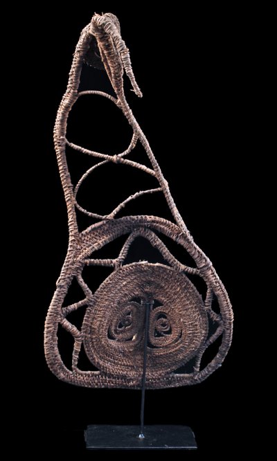Masque à igname, art tribal, art océanien, vannerie, Papouasie Nouvelle Guinée, Art océanien