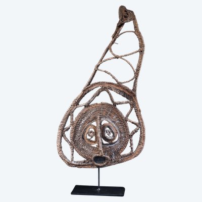 Masque à igname, art tribal, art océanien, vannerie, Papouasie Nouvelle Guinée, Art océanien