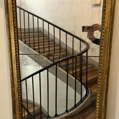 Important miroir d'entre-deux, époque Louis XVI