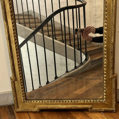 Important miroir d'entre-deux, époque Louis XVI