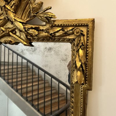 Important miroir d'entre-deux, époque Louis XVI