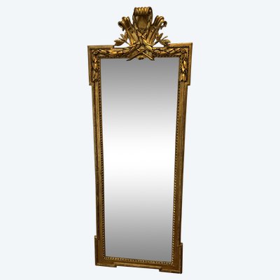 Important miroir d'entre-deux, époque Louis XVI
