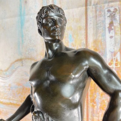 Große Bronzestatue "Die Arbeit" unterzeichnet Maurice Constant - 60 cm - Frankreich, 20. Jahrhundert