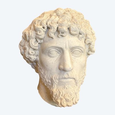 Testa in gesso, dopo Marco Aurelio (?), XIX secolo