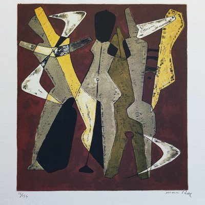 1960s Gorgeous Man Ray "Promenade" Limited Edition Lithograph