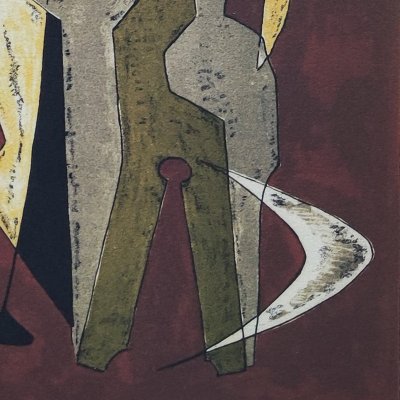 1960s Gorgeous Man Ray "Promenade" Limited Edition Lithograph