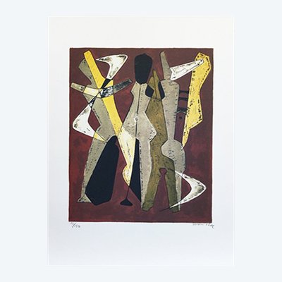 1960s Gorgeous Man Ray "Promenade" Limited Edition Lithograph