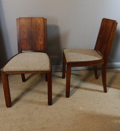 Suite de huit chaises Art Déco