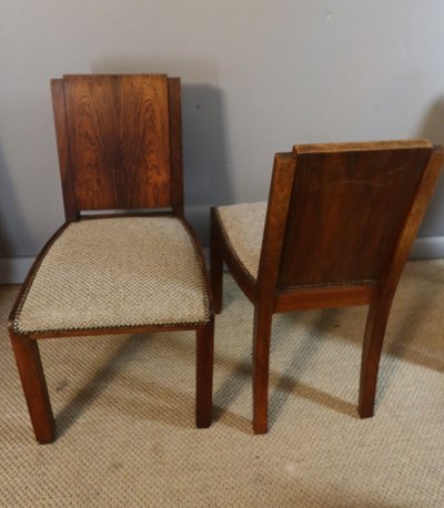 Suite de huit chaises Art Déco