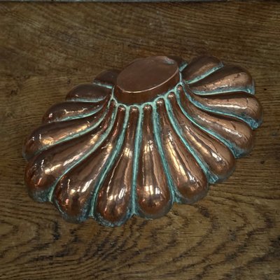Moule à gâteau en cuivre godronné XIXe