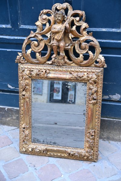 Miroir d époque Regence xviii à l amour musicien
