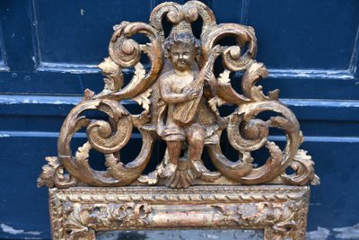 Miroir d époque Regence xviii à l amour musicien