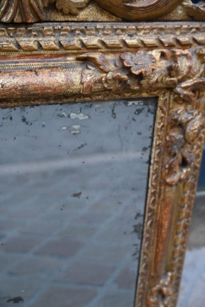 Miroir d époque Regence xviii à l amour musicien