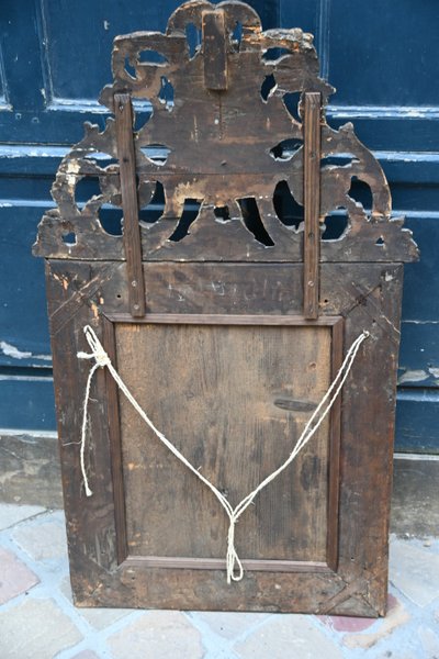 Miroir d époque Regence xviii à l amour musicien