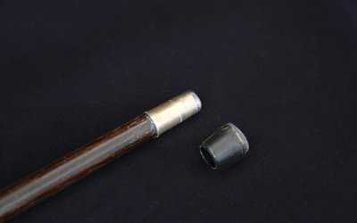 Canna da zucchero Art Nouveau, argento