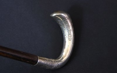 Canna da zucchero Art Nouveau, argento