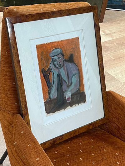 tableau cubiste Jean Claude LIBERT 1917-1995 Ecole de Paris Moly Sabata élève d'Albert Gleizes 