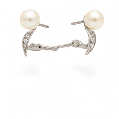 Orecchini con perle e diamanti