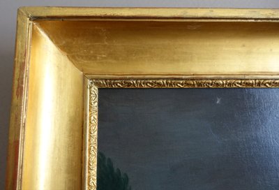 Porträt eines Kindes als Flora oder Ceres, Öl auf Leinwand Empire signiert Joseph Rosie 1801 - 115cm x 81cm