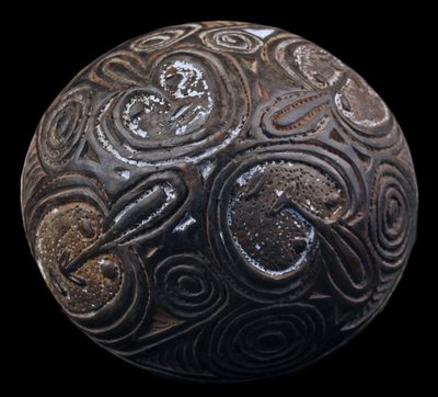 Terracotta bowl, oceanic art, tribal art, primitive art, Papua New Guinea, Oceania