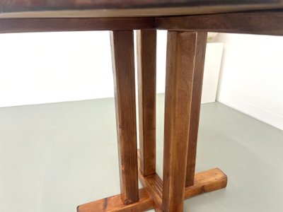 Occasional" round pine table Les Arcs