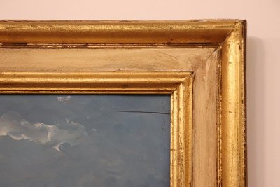 Italienische Berglandschaft, signiertes Ölgemälde, 20. Jahrhundert