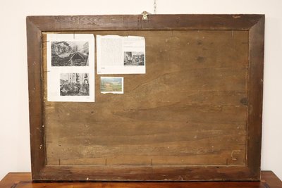 Italienische Berglandschaft, signiertes Ölgemälde, 20. Jahrhundert