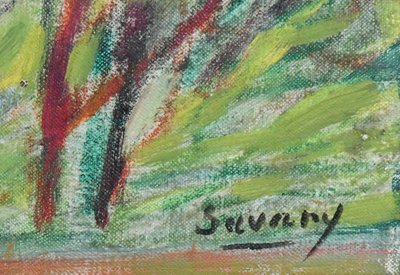 Robert SAVARY (1920-2000) Oil on canvas depicting a Provencal landscape