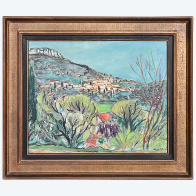 Robert SAVARY (1920-2000) Oil on canvas depicting a Provencal landscape