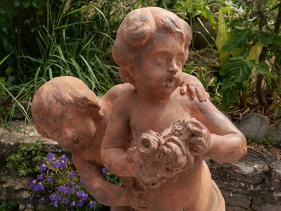 École FRANÇAISE circa 1900 Putti jouant