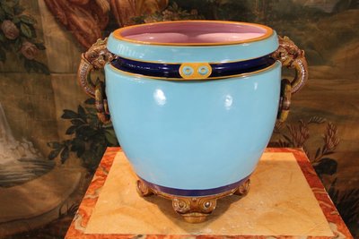 großer übertopf von minton 19. jahrhundert