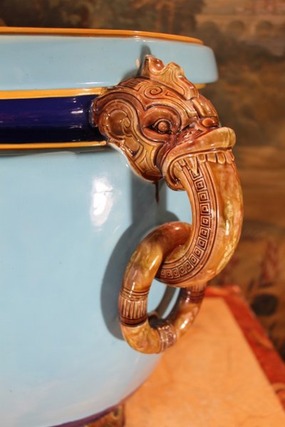 großer übertopf von minton 19. jahrhundert