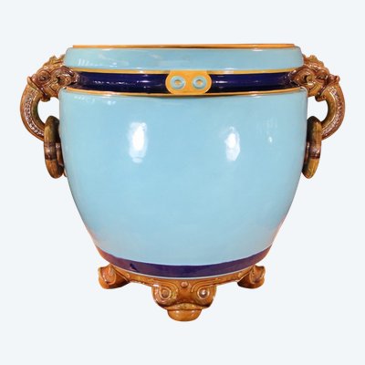 großer übertopf von minton 19. jahrhundert