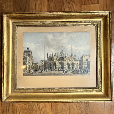 Venise, paire de gravures milieu, XIXème siècle