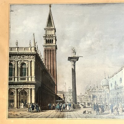 Venise, paire de gravures milieu, XIXème siècle