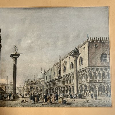 Venise, paire de gravures milieu, XIXème siècle