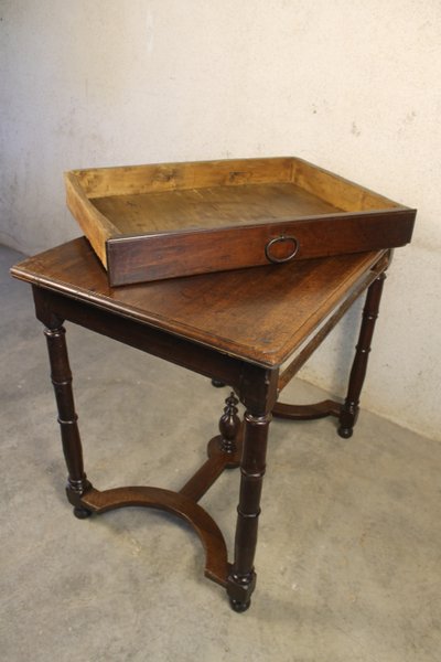 Schreibtisch Konsole Louis XIII aus Obstbaumholz Epoche Ende 17.