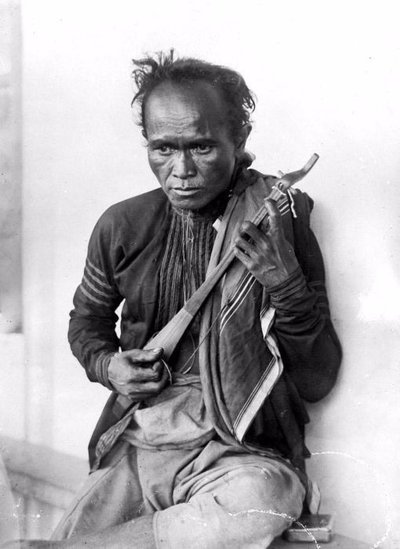 LUTH appelé Hasapi - Culture Toba Batak, Nord de Sumatra, Indonésie - Fin du XIXème
